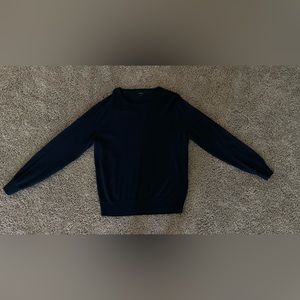 J Crew Mens Navy Blue Crew Neck Sweater
